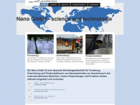 nano-gmbh.com Webseite Vorschau