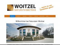 naturstein-woitzel.de Webseite Vorschau