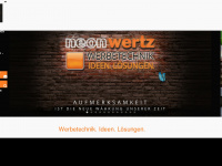 neon-wertz.de Webseite Vorschau