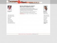 design-plus-text.de Webseite Vorschau