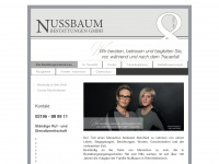 nussbaum-bestattungen.de Webseite Vorschau