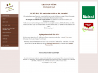 obsthof-roenn.de Webseite Vorschau