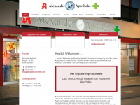 alexander-apotheke.com Webseite Vorschau