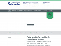 ortho-schneider.de Webseite Vorschau