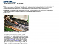 ortmanns.com Webseite Vorschau