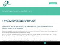 orthotronica.com Webseite Vorschau
