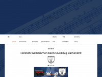 musikzug-bamenohl.de Webseite Vorschau