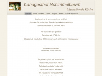 landgasthof-schimmelbaum.de Webseite Vorschau