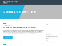 sledgeeishockey-forum.de Webseite Vorschau