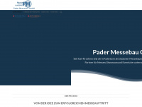 pader-messebau.de Webseite Vorschau