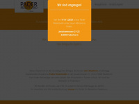 pader-reisestudio.de Webseite Vorschau