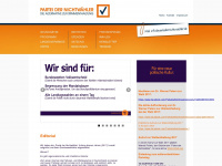 parteidernichtwaehler.de Webseite Vorschau