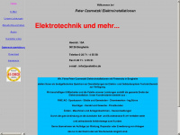 pcelektro.de Webseite Vorschau