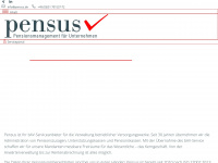 pensus.de Webseite Vorschau