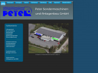 peter-sondermaschinen.de Webseite Vorschau