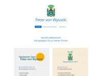 peter-von-wysocki.de Webseite Vorschau