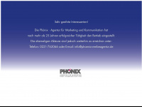 phoenix-werbeagentur.de Webseite Vorschau