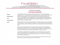 polsterei-sorgenfrei.de Webseite Vorschau