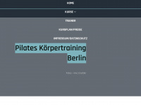 pilateskoerpertraining.de Webseite Vorschau