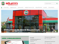 sturm-bauzentrum.de Webseite Vorschau