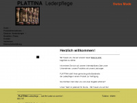 plattina-lederpflege.de Webseite Vorschau