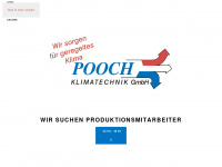 pooch-klimatechnik.de Webseite Vorschau