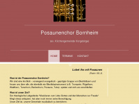 posaunenchor-bornheim.de Webseite Vorschau