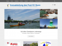 kanu-postsvbonn.de Webseite Vorschau
