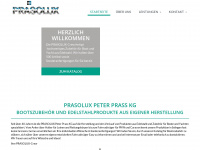 prasolux.de Webseite Vorschau