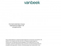 vanbeek.com Webseite Vorschau