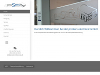 proserv-electronic.de Webseite Vorschau