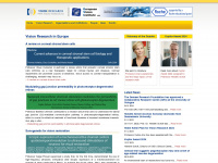 vision-research.eu Webseite Vorschau