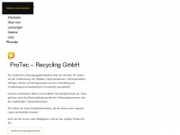 protec-recycling.eu Webseite Vorschau