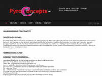 pyroconcepts.de Webseite Vorschau
