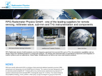 radiometer-physics.de Webseite Vorschau