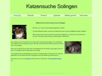 katzensuche-solingen.de Webseite Vorschau