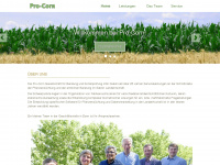 pro-corn.de Webseite Vorschau