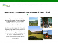 lennehof.de Webseite Vorschau