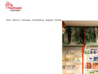 rathaus-apotheke-blankenheim.de Webseite Vorschau