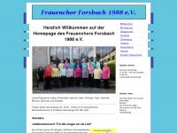 frauenchor-forsbach.de Webseite Vorschau