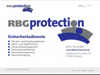 rbg-protection.de Webseite Vorschau