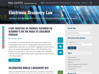 ediscoverylaw.com Webseite Vorschau