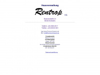 rentrop-schwelm.de Webseite Vorschau