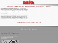 repa-siebdruck.de Webseite Vorschau