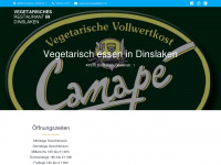 restaurant-canape.de Webseite Vorschau