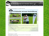 sv-holzweiler.de Webseite Vorschau