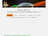 rheno-baltia.de Webseite Vorschau