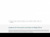 magic-pierre.ch Webseite Vorschau