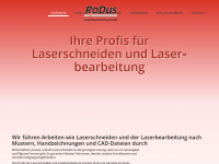 rodus-laser.de Webseite Vorschau
