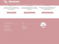 rosainsky.de Webseite Vorschau